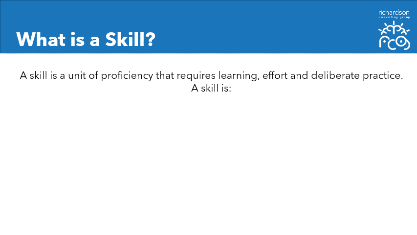 What is a Skill - animated